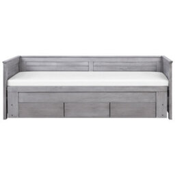 Beliani Bed With Storage Drawers Wood Cahors 90 X 200 Cm (Eu Single) Grey - thumbnail 7