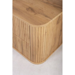 Heze Furniture Elegance Glamour Style 2 Drawer Bathroom Vanity Cabinet 60Cm - Gold Craft Oak - thumbnail 5