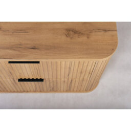 Heze Furniture Elegance Glamour Style 2 Drawer Bathroom Vanity Cabinet 60Cm - Gold Craft Oak - thumbnail 8