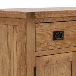 Zelah Oak Small Sideboard Cabinet Fully Assembled - By Roseland Furniture - thumbnail 3
