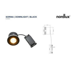 Nordlux Sorina Metal Downlight Tilting  Black,mains - thumbnail 6