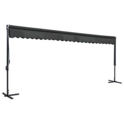 Walplus Free Standing Awning Garden Sun Shade Canopy Gazebo For Back Door, Porch, Patio 600X300 Cm Anthracite - thumbnail 2