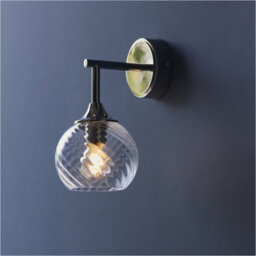 Loops 8 Light Pendant Lamp & 2X Matching Wall Lights - Bright Nickel Clear Spiral Patterned Shade - thumbnail 8