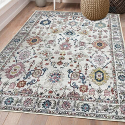 Multicoloured Vintage Floral Medium Rug, (L)160Cm X (W)120Cm - thumbnail 1