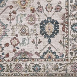 Multicoloured Vintage Floral Medium Rug, (L)160Cm X (W)120Cm - thumbnail 3