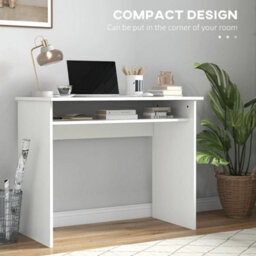 Home Office Desk & Ergonomic Mesh Chair Set With Shelf Lumbar Support - thumbnail 4