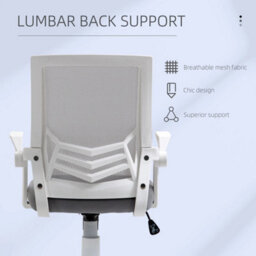 Home Office Desk & Ergonomic Mesh Chair Set With Shelf Lumbar Support - thumbnail 6