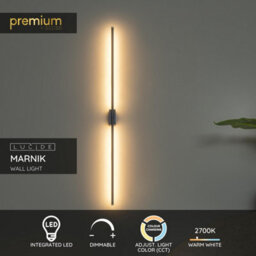 Lucide Premium Marnik Wall Light - Led Dim. Cct 1X18W 2700K/4000K - Black - thumbnail 2