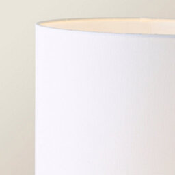 Valuelights Una White Tall Lamp Shade Natural Rattan Midi Floor Lamp With Led Bulb - thumbnail 4