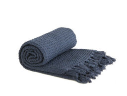 Waffle Collection Recycled Cotton Throw - thumbnail 1