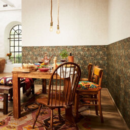 As Creation Bricoflor Non-Woven Wallpaper, Moroccan & Tiled Wallpaper, Oriental, Vintage In Blue, Brown - 10,05 X 0,53 M - thumbnail 7