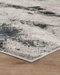 Elysium Modern Abstract Action Living Room Area Rug Metallic Sheen- Mist Grey 60Cm X 220Cm - thumbnail 5