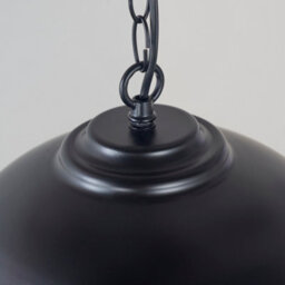 Anson Lighting Austin Pendant Light Finished In Matt Black And Gold Leaf - thumbnail 5