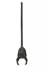 Orsina Fauna Black Monkey Toilet Roll Holder Unique - thumbnail 3