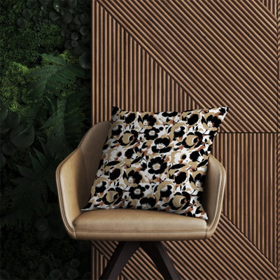Warren Reed Designer Modern Flower Pattern Outdoor Cushion 60Cm X 60Cm