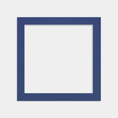 Ak Frames 12X12 Blue Picture Mounts To Fit 10X10 Aperture Size - Mount Board Only (No Frame Included) - image 1