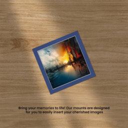 Ak Frames 12X12 Blue Picture Mounts To Fit 10X10 Aperture Size - Mount Board Only (No Frame Included) - thumbnail 5