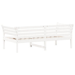 Berkfield Day Bed Without Mattress White 90X190 Cm Single Solid Wood Pine - thumbnail 6