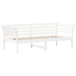 Berkfield Day Bed Without Mattress White 90X190 Cm Single Solid Wood Pine - thumbnail 3