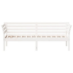 Berkfield Day Bed Without Mattress White 90X190 Cm Single Solid Wood Pine - thumbnail 4