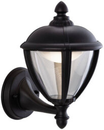 Luminosa Lighting Luminosa Unite Led Outdoor Wall Lantern Uplight Black Ip44 - thumbnail 1
