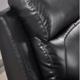 Furniture Instore Dandrea Genuine Leather Black Electric Power Recliner Armchair - thumbnail 5