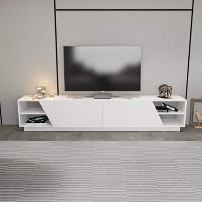 Decorotika Rhodes Tv Stand Tv Unit For Tv's Up To 106 Inch White - image 1