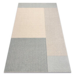 RugsX Flux 461.9.ae500 Wool Carpet Osta - Geometric, Structural, Loft Blue Cream 80X140 Cm - thumbnail 4