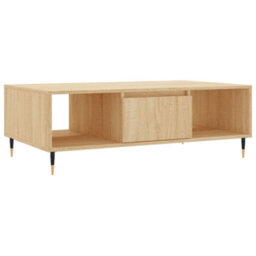 Berkfield Sturdy Coffee Table Sonoma Oak 104X60X35 Cm Engineered Wood - thumbnail 1