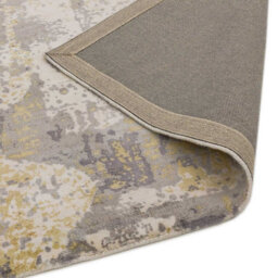 Gold Viscose  Abstract Handmade , Luxurious , Modern Rug For Living Room, Bedroom - 120Cm X 170Cm - thumbnail 5