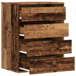 Walplus Corner Chest Of Drawers Old Wood 60X41X76 Cm Engineered Wood - thumbnail 5