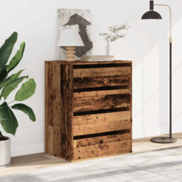 Walplus Corner Chest Of Drawers Old Wood 60X41X76 Cm Engineered Wood - thumbnail 3