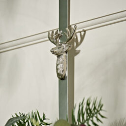 Dibor 35Cm Moonlight Front Door Christmas Wreath With Stag Wreath Hanger - thumbnail 6
