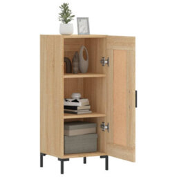 Berkfield Modern Sideboard Sonoma Oak 34.5X34X90 Cm Engineered Wood - thumbnail 4