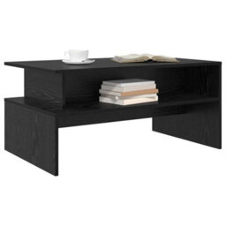 Berkfield Coffee Table Black Oak 90 X 55 X 42.5 Cm Engineered Wood - thumbnail 3