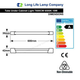 Long Life Lamps Company 10W 2Ft Led Slim Ceiling Battern Ip20 6500K - thumbnail 2