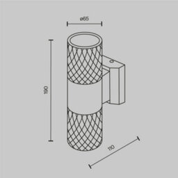 Luminosa Lighting Luminosa Bowery Outdoor Up Down Wall Lamp White Ip54 2Xgu10 - thumbnail 3