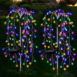 2Pcs Stake Lights Garden Solar Powered Light Lamp Diy Multicolor - thumbnail 1