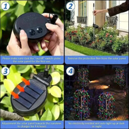 2Pcs Stake Lights Garden Solar Powered Light Lamp Diy Multicolor - thumbnail 6