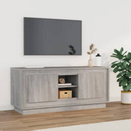 Walplus Tv Cabinet Grey Sonoma 102X35X45 Cm Engineered Wood - thumbnail 1