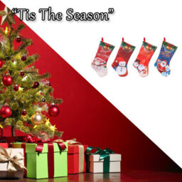 Christmas Stocking 1 X Varied Design 43.2Cm X 22.8Cm Christmas Themed - thumbnail 6
