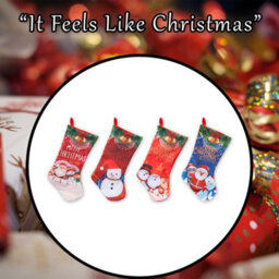 Christmas Stocking 1 X Varied Design 43.2Cm X 22.8Cm Christmas Themed - thumbnail 7