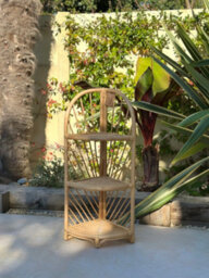 Nordlys 3-Tier Natural Rattan Corner Shelf Modern Design Style Living Room - thumbnail 7