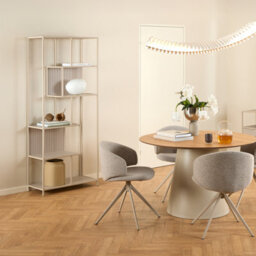 Furniture To Go Seaford Tall Grey Metal Bookcase With 5 Shelves - thumbnail 5