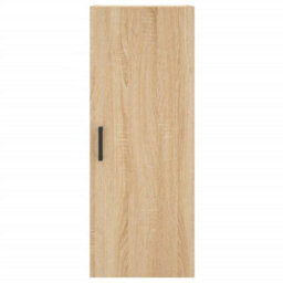 Berkfield Elegant Highboard Sonoma Oak 34.5X34X180 Cm Engineered Wood - thumbnail 6