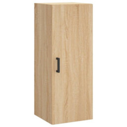 Berkfield Elegant Highboard Sonoma Oak 34.5X34X180 Cm Engineered Wood - thumbnail 5
