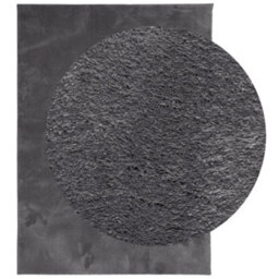 Berkfield Rug Huarte Short Pile Soft And Washable Anthracite 240X340 Cm - thumbnail 3