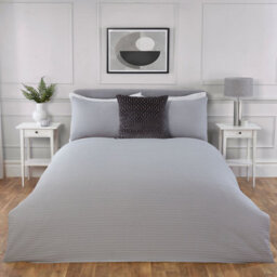 Julian Charles Home Bedford Grey Waffle Modern Duvet Set - thumbnail 1