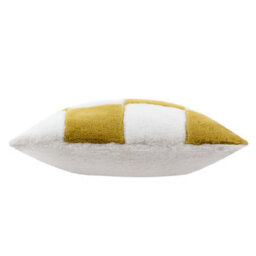 Heya Home Cozee Check Faux Fur Cushion Cover - thumbnail 3