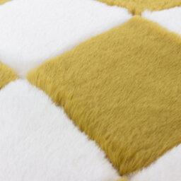 Heya Home Cozee Check Faux Fur Cushion Cover - thumbnail 4